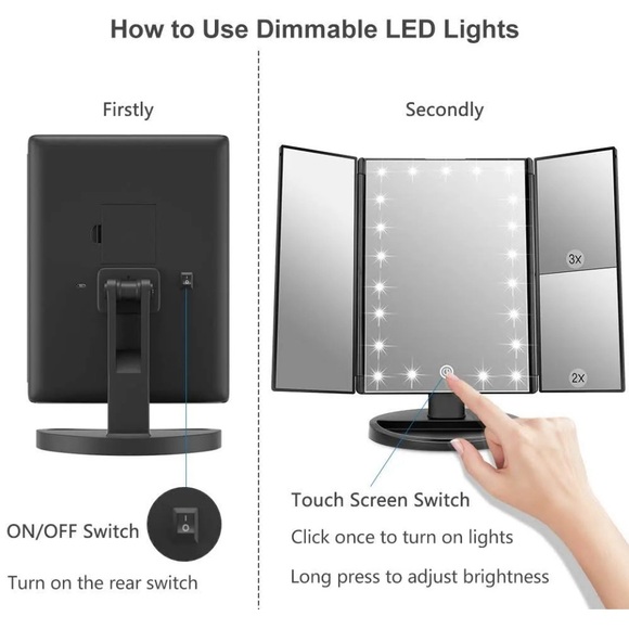 Clearance! / BeatyWorks Adjustable LED Lights Mirror. - Picture 13 of 13